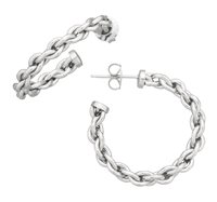 Orecchini Giovanni Raspini Donna Cerchi Catena in Argento 925 Ct 12355 - 12355